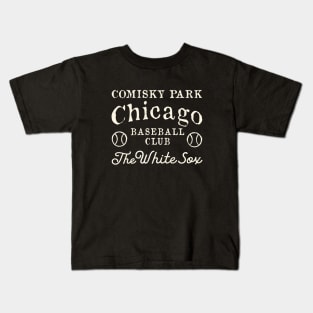 Chicago White Sox Retro Type Design by Buck Tee Originals Kids T-Shirt